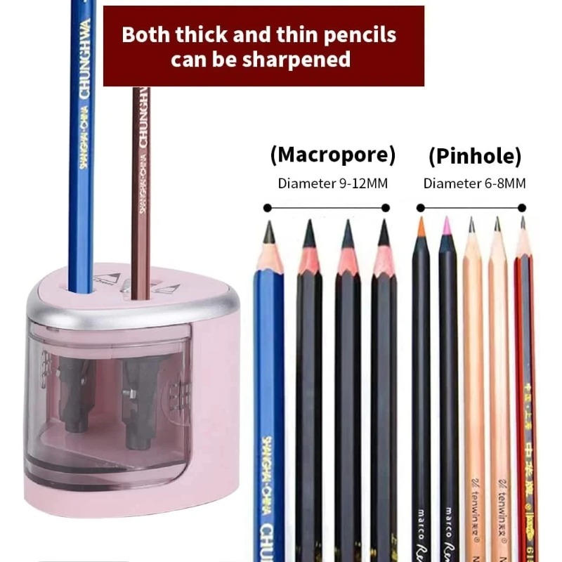 Upgraded Two-Hole Electric Pen - Electric Pencil Sharpener Usb review and price