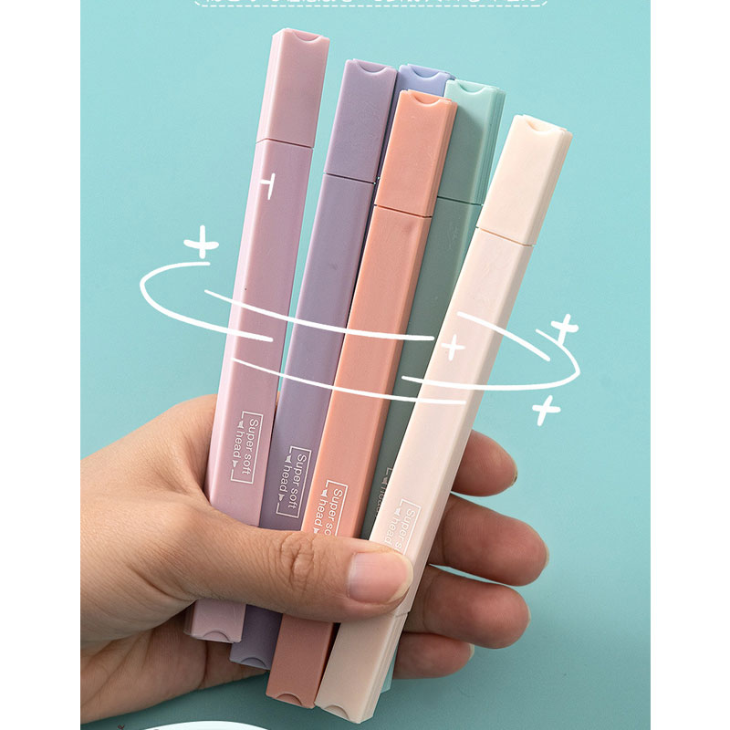 6 PCS Double Side Highlighter  - Pastel Highlighter Set Double Ended review and price